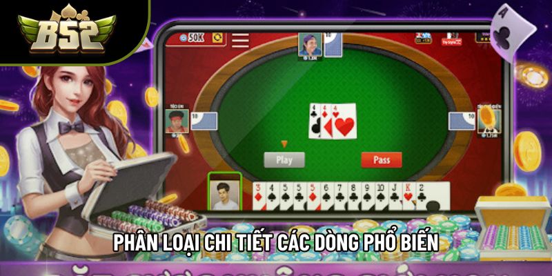 Phân loại chi tiết các dòng phổ biến Phân loại chi tiết các dòng phổ biến